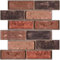 10PCS 3D Foam Brick Wallpaper,Peel and Stick Stone Wall Panel,Self Adhesive Wallpaper PVC for Living Room Bedroom Kitchen Wall Decoration 30x30cm (Red Brown)