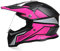 PAESCOY Motocross Helm Damen Herren Full Face MTB Helm Motorradhelm Cross DOT/ECE-Zertifizierter Mit Anti-Fog Sonnenblende Downhill Helm Mopedhelm Schutzhelm Für Cruiser Chopper,Pink-L