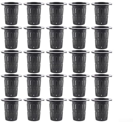 Volakebeing 25 pezzi di rete di qualità per piantare vasi/cestini per piante per piante da giardino piantare piante stagno vaso orchidea