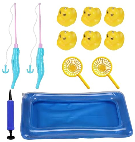 Genérico Juguete De Pesca para Niños - Juguete De Pesca para Bañera,Patitos Flotantes para Piscina Inflable Juguetes Niños Pequeños Regalos Verano Cumpleaños Feria