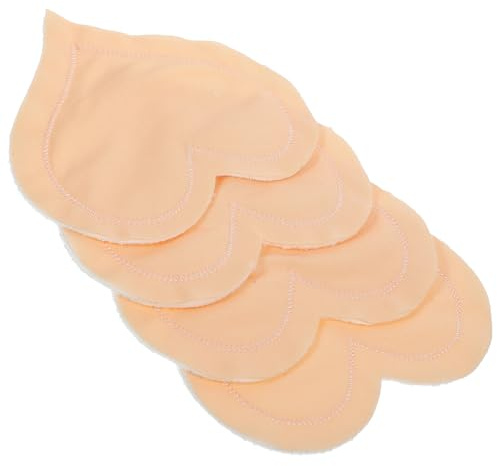 ibasenice Reusable Nursing Pads 2 Pairs Washable Soft Cotton Breastfeeding Cushions Leakproof Supple Nursing Breast Pads