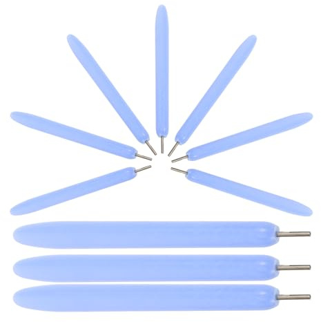 ifundom Set Pennelli per Quilling in Metallo e Plastica 10 Pezzi, Kit Utensili per Quilling di Carta Fai da Te, Strumenti Antiruggine per Artigianato Manuale, Adatto a Principianti