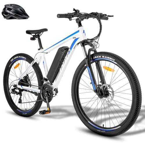 Fafrees F28 MT Bicicleta Eléctrica, 27,5 Pulgadas, 250W, Batería 15Ah/525Wh, Autonomía 50-90KM, Bicicleta Eléctrica de Montaña y Ciudad para Adultos (Azul/Blanco)