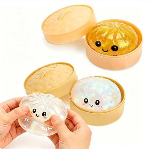 Dumpling Squishy Mystery Stressball Glitter Fidget leksak