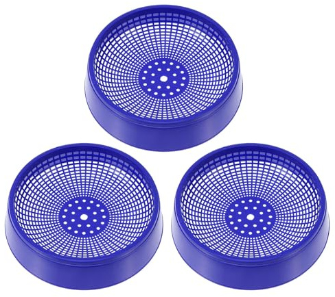 IWOWHERO 3pcs Bol Nid de Pigeon Plastique Bleu, Grande Capacité, Facile à Utiliser, Design Léger, Fournitures pour Pigeons en Zoo et Animalerie
