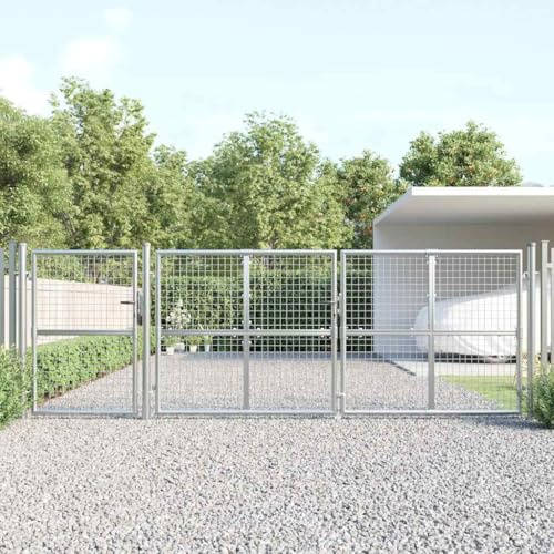 Portal de jardín de acero galvanizado 400 x 125 cm