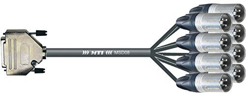 MUSIC STORE Multipaire Studio/Pro 8/25-XLR 3 m/D-Sub 25 > XLR mâle - Câble multiconducteur analogique