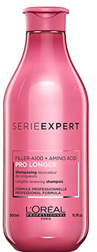 L'Oréal Professionnel Serie Expert Pro Longer Shampoo, Shampoo für lange Haare & gesunde Spitzen ohne Spliss, Anti-Frizz Pflegeshampoo, 300 ml
