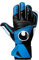 uhlsport Soft HN Comp, Kinder und Erwachsene Torwarthandschuhe, Noir/bleu Fluo/Blanc, 7 -