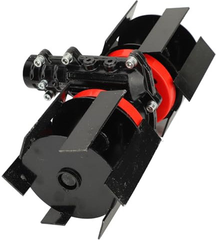 Jäten Tiefes Pflügen Rad, 9 Zähne Zinken Motorhacken Gartenarbeit Faltbare Elektrische Garten Rototiller Räder, 10 cm Jäten Rad Universal Rad für Rasenmäher Pinne Vertikutierer