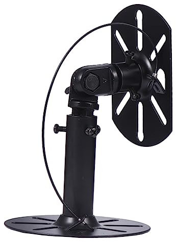 OSALADI 2pezzi Supporto Per Casse Audio Muro Rotazione Supporto Per Ktv e Cinema Domestico Design Elegante e Funzionale Nero