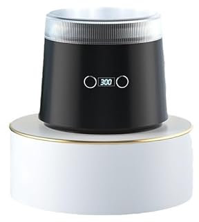 Vehoukli Ultraschallreinigungsgerät 45kHz Ultraschallreiniger UV Ultraschall Reinigungsgerät Dental Pod Tragbarer mit Lüftertrocknung für Mundschutz Zahnersatz Retainer (300ML)