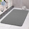 COSYLAND Alfombra Bañera Antideslizante 40x80cm, Alfombrilla de Ducha Loofah de PVC Suave, Secado Rápido, Sin Ventosas, Alfombra para Ducha y Bañera, Color Gris