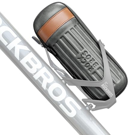 ROCKBROS Bolsa Portaherramientas 0.73L Bolsa para Tubo Superior de Bicicleta Carcasa Dura EVA para Kit de Reparación