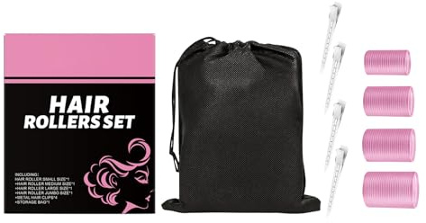 Rouleaux Pour Cheveux | Bigoudis Auto-Adhésifs - Outils de Bouclage avec Pinces pour Femmes Volume Franges Épaisses Courtes Fines Voyage Cheveux Moyens