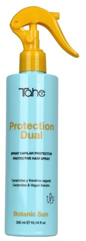 Tahe Botanic Sun Spray capilar Protection Dual con protección termo-solar con Ceramidas y Queratina vegetal, 300 ml