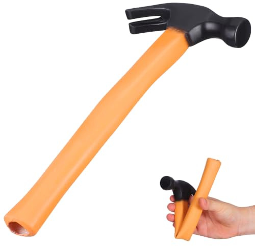 HANABASS Rubber Party Hammer Funny Hammer Prop for Halloween Cosplay and Children's Birthday Hammer Toy as Joke Item and Decoration