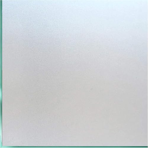Coavas Window Privacy Film Frosted Glass Static Cling UV Sun Blocking Heat Control Window Tint Day and Night Insulation Home Bathroom Door Decorative Frosting Cover (17.5 x 118.1 Inch, Pure)