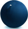Backerz Sitzball 65 cm - Ergonomische Sitzmöbel für Büro und Heimbüro - Langlebiger Stoff, Gymnastikball - Fitness-Ball, Ballstuhl mit Ballauflage - Waschbarer Leinenbezug - Dunkelblau