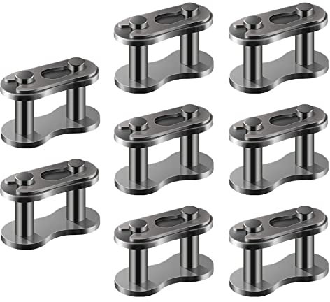 AIEX 8 Stück #428 kettenglieder Fahrrad, Stahllegierung Strapazierfähig Kettenglied Fahrradkette Rollen Ketten Verbindungsglieder Chain Master Link für Fahrrad Mini-Bike Kart Pit ATV Scooter