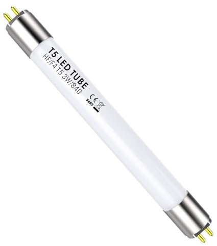 IHYCTV evg LED Röhre t5 135mm 3W 390Lm 4000K, T5 tube led leuchtstoffröhre-ersatz für klassische g5 evg F4T5 mini leuchtstoffröhren L4w 150mm（Speziell für ersatz küchenbeleuchtung T5 4w） 1 Stück