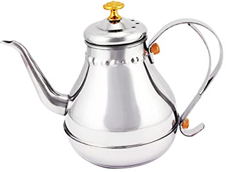 Didiseaon Stainless Steel Teapot Small Kettle Vintage Style Tea Kettle Bottle Coffee Pot Mini Stove Kettle Cup Ninja Kettle Mat Microwave Tea Kettle Teapots Element Water Hot Spray Silver