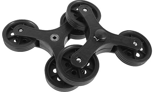 MAGICLULU Tricycle Grocery Cart Casters Stair Climber Wheels Plastic Cart Wheel Luggage Shopping Casters