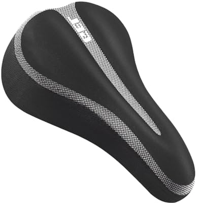 Bike Seat Cushion, Comfort Gel Bike Seat Pad Shock-Absorbing Bik-e Saddle Cushion Breathable Sea-t Cove-r for Indoor & Outdoor Cycling(COLOR:black)