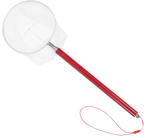 HANABASS Red Telescópica para Gambas y Peces de Acuario Pequeña Malla Fina de Acero Inoxidable Ligera Red Extensible para Limpieza y Mantenimiento de Peceras Accesorio Portátil para
