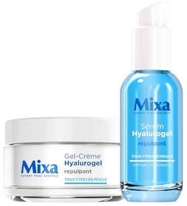 Mixa Routine Sérum & Crème Hydratante Visage Hyalurogel Acide Hyaluronique