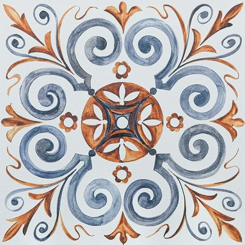Elffloor Peel and Stick Floor Tiles Self Adhesive, Vinyl Flooring for Bathroom Kitchen Living Room, Waterproof PVC Stick on Floor Tiles Easy to Use 20x20cm 10pcs 1mm