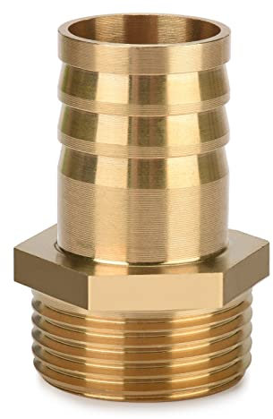 Drado1 pièce - Raccord de tuyau en laiton - Embout de tuyau Adaptateur 1 AG x 1 (25 mm)