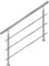CAVATINY Edelstahl Handlauf Geländer für Treppen Brüstung Balkon mit 3 Querstreben - Innen und Außen Handlauf Geländer Treppengeländer Edelstahl Brüstung Balkon (150CM, 3 Querstreben)