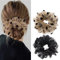 Ypkia Haargummi Höhle Der Löwen Haargummi Damen Set Schwarz Groß Elastischer Pferdeschwanz Halter Für Frauen Mädchen Französischer Stil Haar-Accessoires (2 Stück)