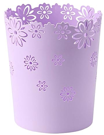 lmoikesz Poubelle légère Anti-Rayures, épaisse et Durable pour la Maison Le Bureau, sûre et Saine. Spécifications Multiples, Violet, Petite Taille