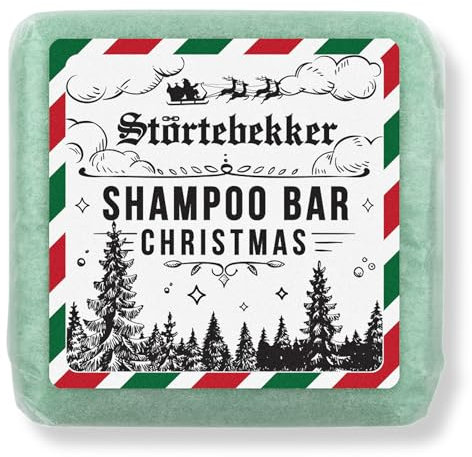 Störtebekker® Premium Shampoo Bar Weihnachtsedition Zimt-Orange Duft - Festes Shampoo Herren & Damen - 3in1 Duschseife Männer für Haar, Gesicht, Körper - vegan, handgefertigt - 100g