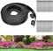 Bordura per Giardino, Bordi da Giardino Flessibile in Plastica 10m x 5cm(LxH) [30 Ancoraggi a Terra] Recinzione Prato Bordo Giardino Bordi Aiuole