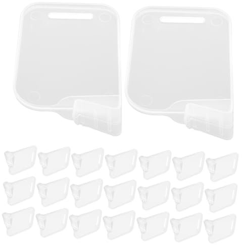 OSALADI Separadores Para Frigorífico 40 Piezas, Divisores De Plástico Transparente Extraíbles Para Puerta Lateral, Organizador Práctico Multifunción Para Congelador y Cocina