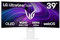 LG Ultragear™ 39GX90SA-W Gaming-PC-Monitor 39 Zoll – OLED-Panel, QHD-Auflösung (3440 x 1440), 1 ms 240 Hz, DisplayHDR™400 True Black, DCI-P3 98,5% (CIE1976), FreeSync Premium, G-Sync kompatibel
