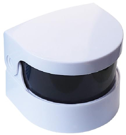 Cleaner di fissaggio ad ultrasuoni, pulitore di fissale per gioielli | Macchina di fermo di gioielli elettrici,Forniture di pulizia del design a copertina aperta a button singolo per occhiali, braccia