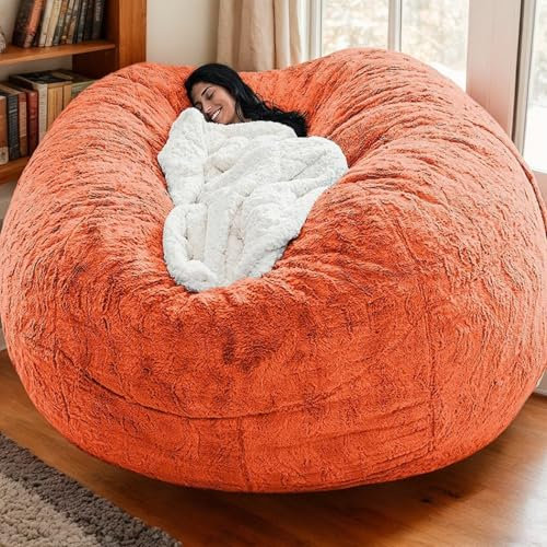 Housse Pouf Velours Douce Élastique sans Remplissage Lavable Moderne Rangement Peluches Chambre Salon Gaming Bean Bag Beanbag Chair Adultes,H,130 * 60cm