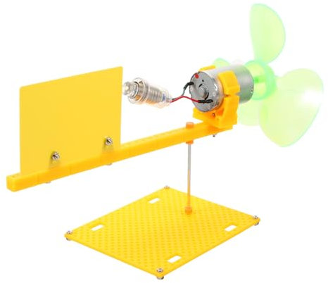 SUPVOX Kit Générateur Éolien Miniature Éducatif pour Garçon et Filles Modèle Pédagogique en Plastique Jouet Scientifique DIY pour Expériences Physiques à