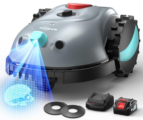 (2026 Upgrade) YARDCARE V100 Robot Cortacesped con Navegación por Visión, Detección de 150 Obstáculos, Robot Cortacésped Bateria hasta 150 m², con Cintamagnetica, Cuchillas de Repuesto
