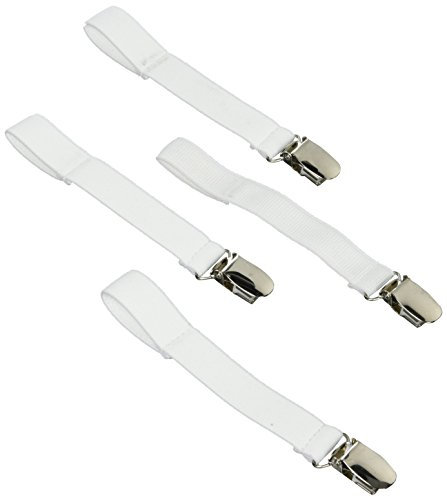 Sunnybaby 20179 Bettdeckenhalter LILO für alle Kinderbettgestelle geeignet, 4 Stück Packung, weiß