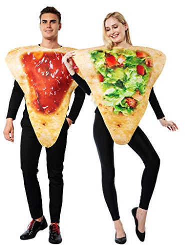 EraSpooky Disfraz de Comida Disfraces Fiesta de Halloween Traje Divertido para Hombres Mujeres Pareja Adulta
