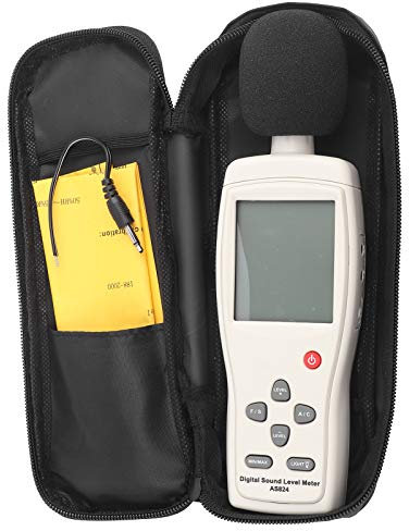 AS824 Digital Sound Level Meter, 0‑130 dB Integrated Noise Level Measurement Tester Measure Device