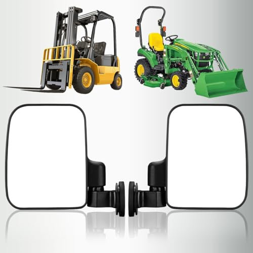 SHEJISI Specchietti laterali magnetici resistenti per trattori, carrelli elevatori, piccoli bulldozer, tosaerba, carrelli elevatori, accessori sicuri e pratici compatibili con John Deere, Kubota,