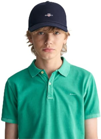 GANT Shield Cotton Twill Cap, Casquette de Baseball Enfants Unisexes, Evening Blue,