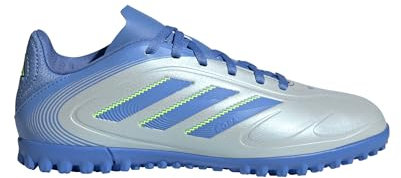 adidas Unisex Kids Copa Pure 3 Club Kids TF Fußballschuh Halo Blue/Blue Fusion/Lucid Lemon 38