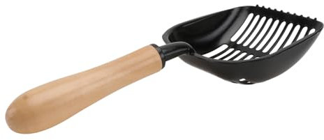 BESPORTBLE 1pc Cat Litter Scoop Wooden Handle and Designed for Efficient Cat Cleaning Lightweight Resistant Poop Filter Tool